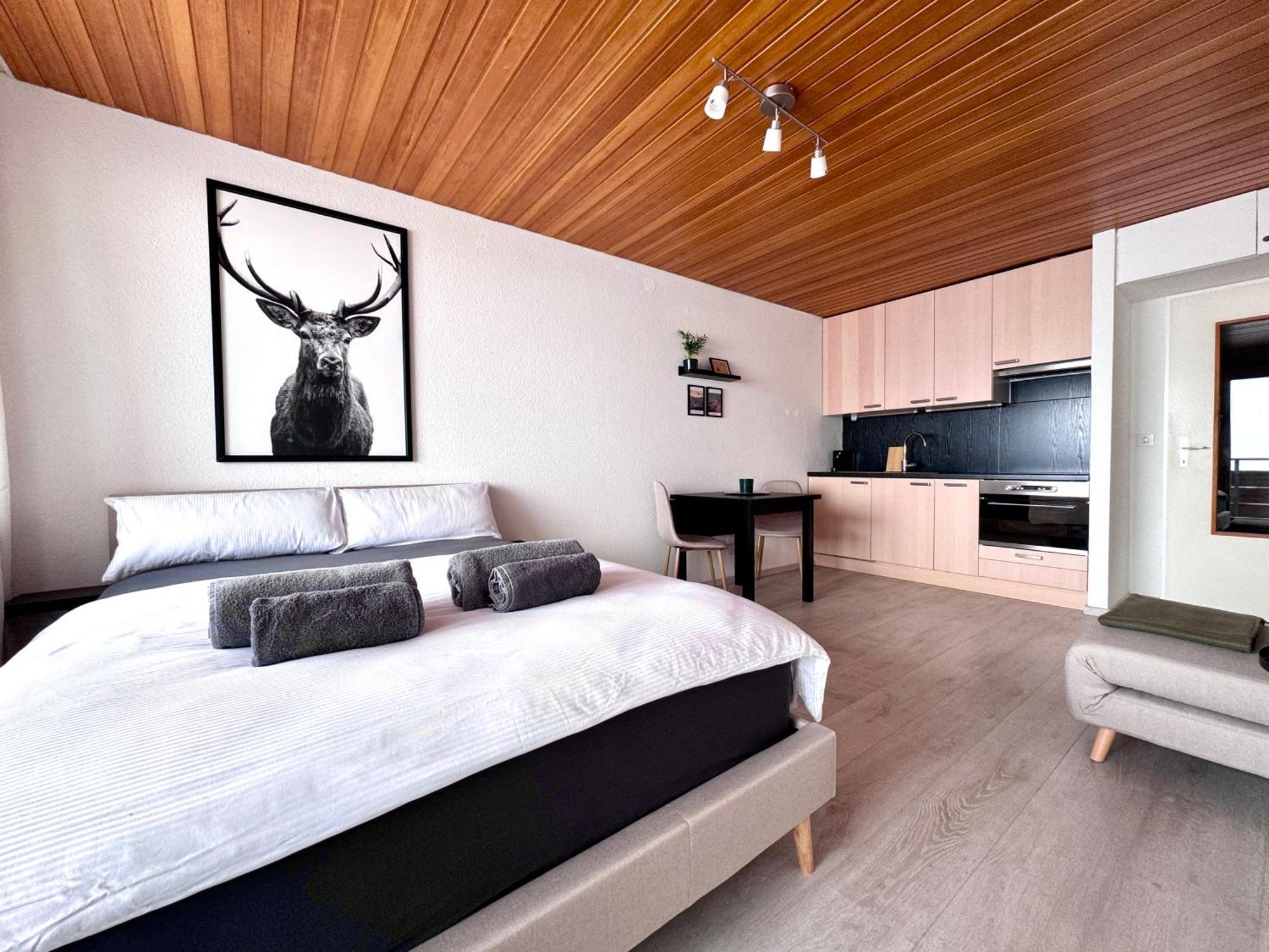 Studio Mit See- Und Bergblick 락스 외부 사진